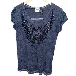Harley Davidson Women’s Embellished T Shirt M